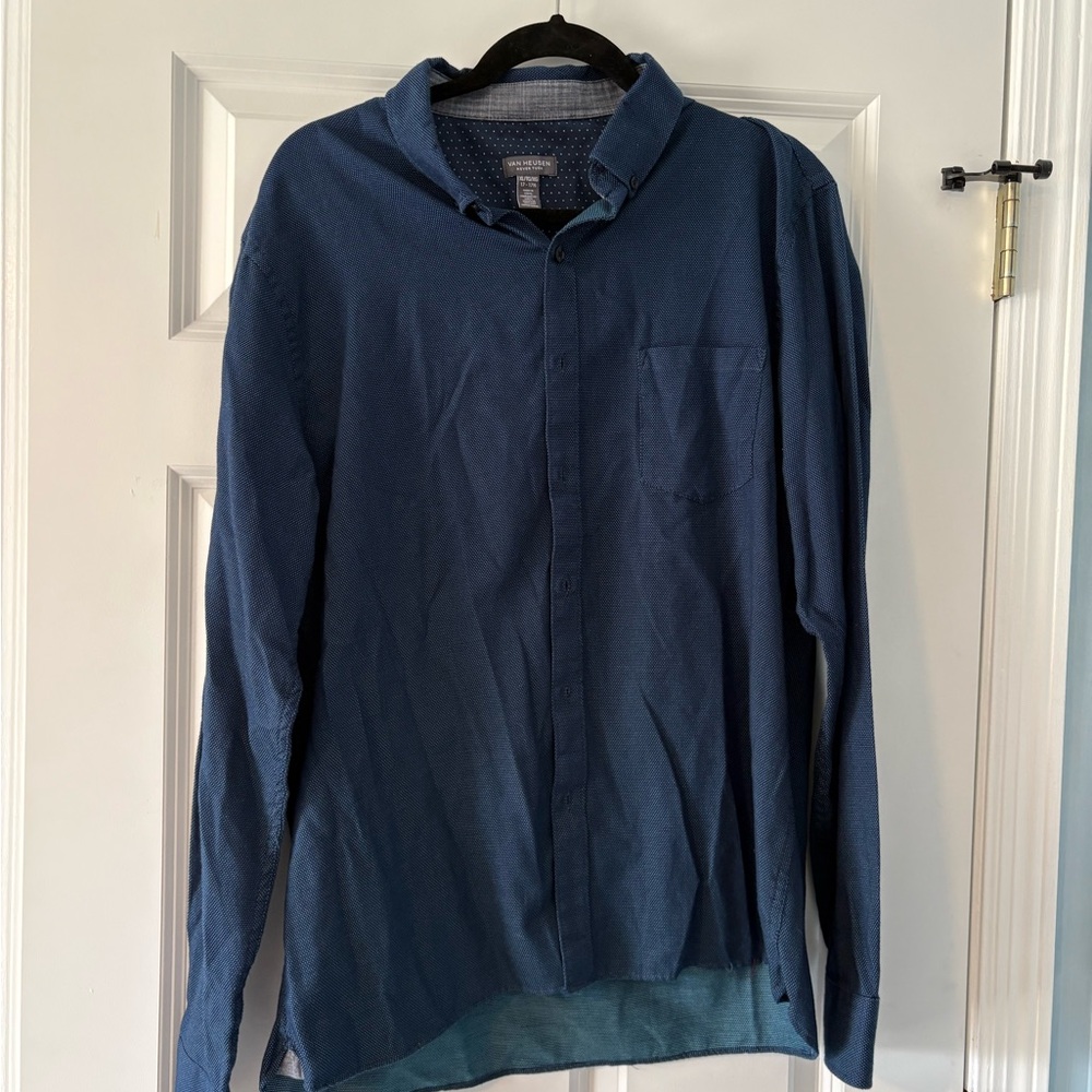Van Heusen Blue Button Down Shirt XL